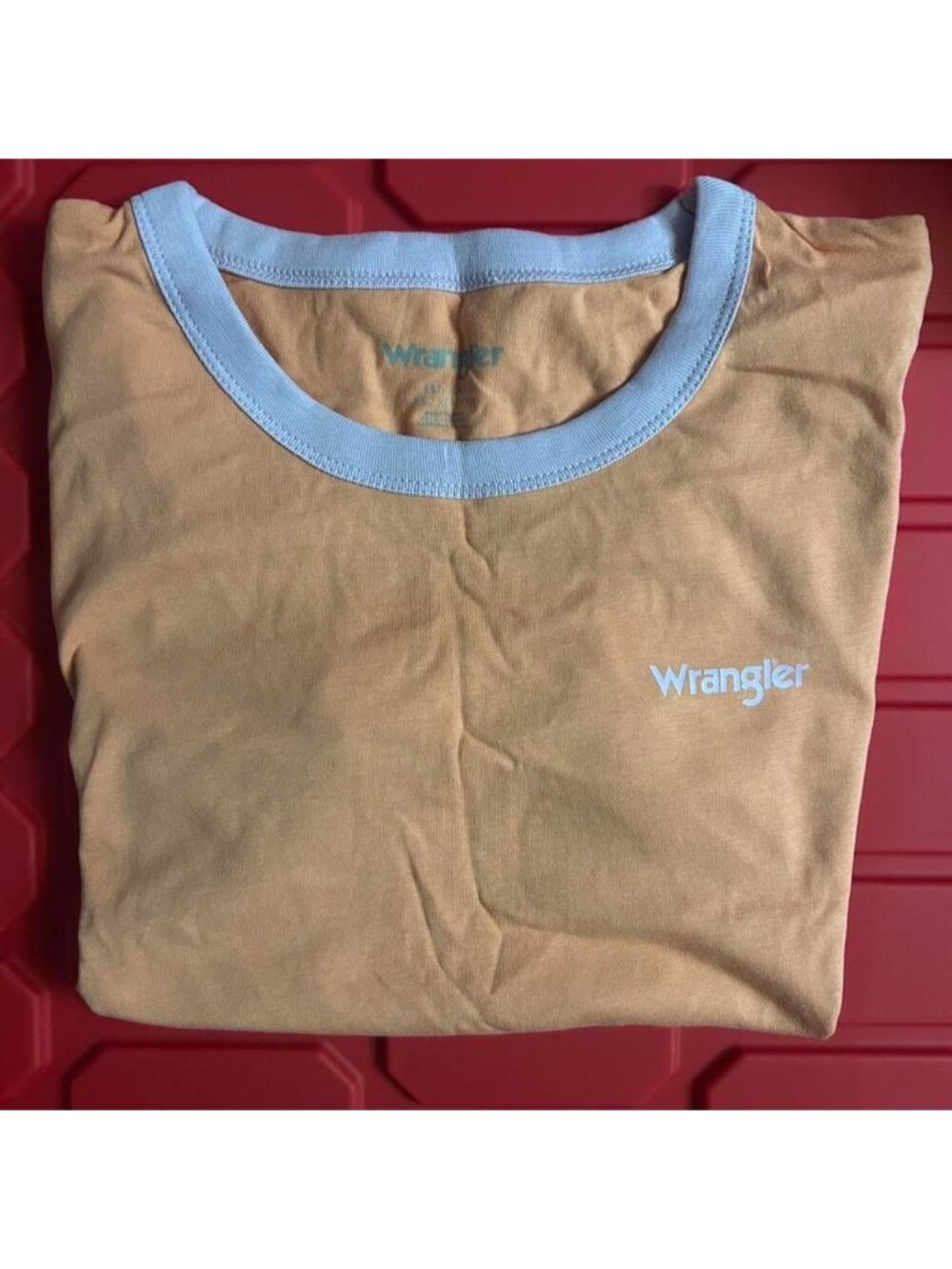 Wrangler blue and tan t shirt #western new with tags